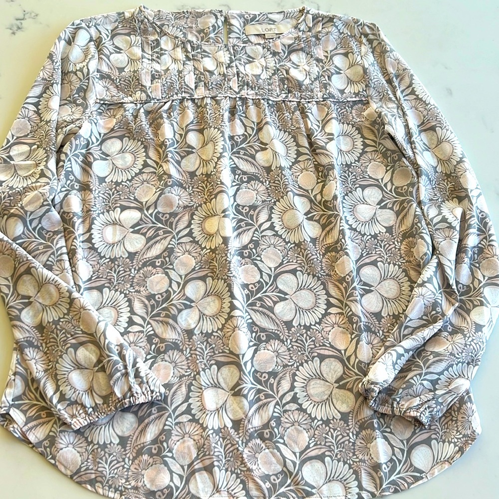 LOFT Floral Blouse